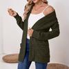 Women Long Sleeve Solid Color Cardigan Sweater Coat Top Ladies Elegant