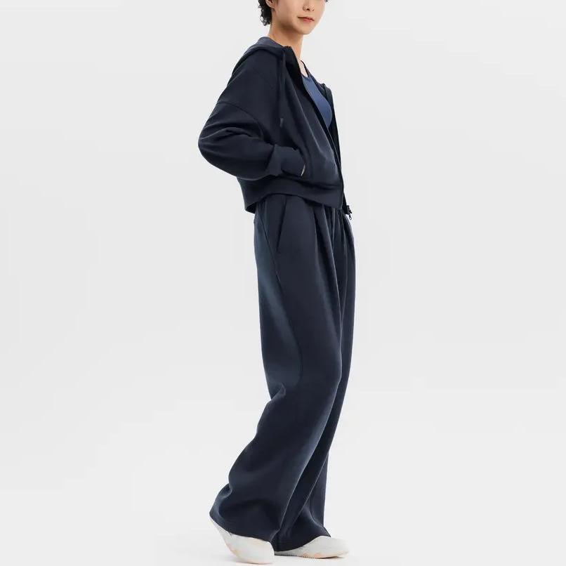 DECATHLON Multiverse Loose, Soft and Comfortable Wide-Leg Slacks Women's Graphite Grey