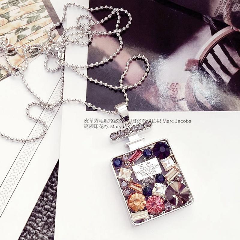 New Korean version jewelry creative perfume bottle versatile temperament women's sweater chain necklace long accessories
