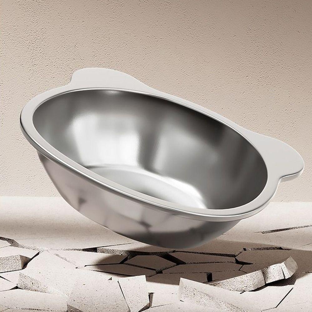 15 Degree Inclined Stainless Steel Cat Bowl Detachable Pet Feeding Dish  Wet Dry Food