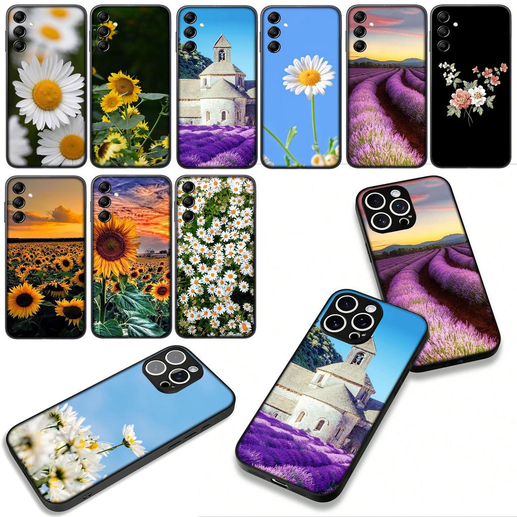 Daisy Sunflower Lavender Rose Flower Phone Cover for Xiaomi Redmi Note 11 15 9 10 Pro Plus 8 A5 9A 9T 10A 10C 9C NFC 15C 8T Case