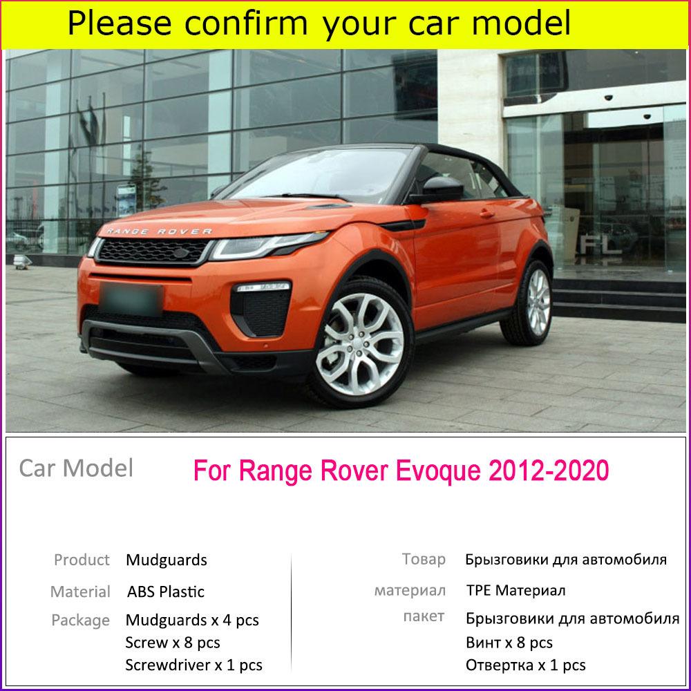 Schmutzfänger für Land Rover Range Rover Evoque -2012 Kotflügel Kotflügel Schmutzfänger Spritzschutz Kotflügel vorne hinten Auto