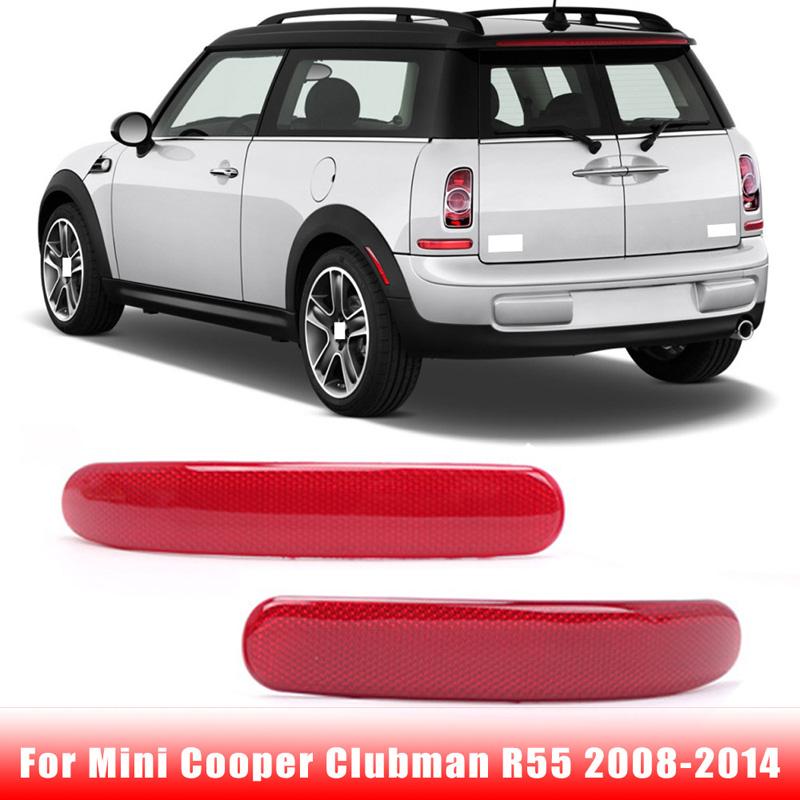 Red Lens Car Rear Bumper Reflector Lights Housing Replacement for BMW for Mini Cooper Clubman R55 2008-2014 Night Driving Safety Warning Lamp