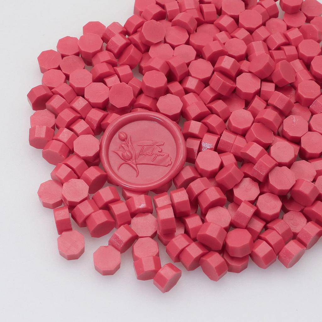148 Pearlescent Octagonal Sealing Wax Beads - Mixable Colors, 500g Package