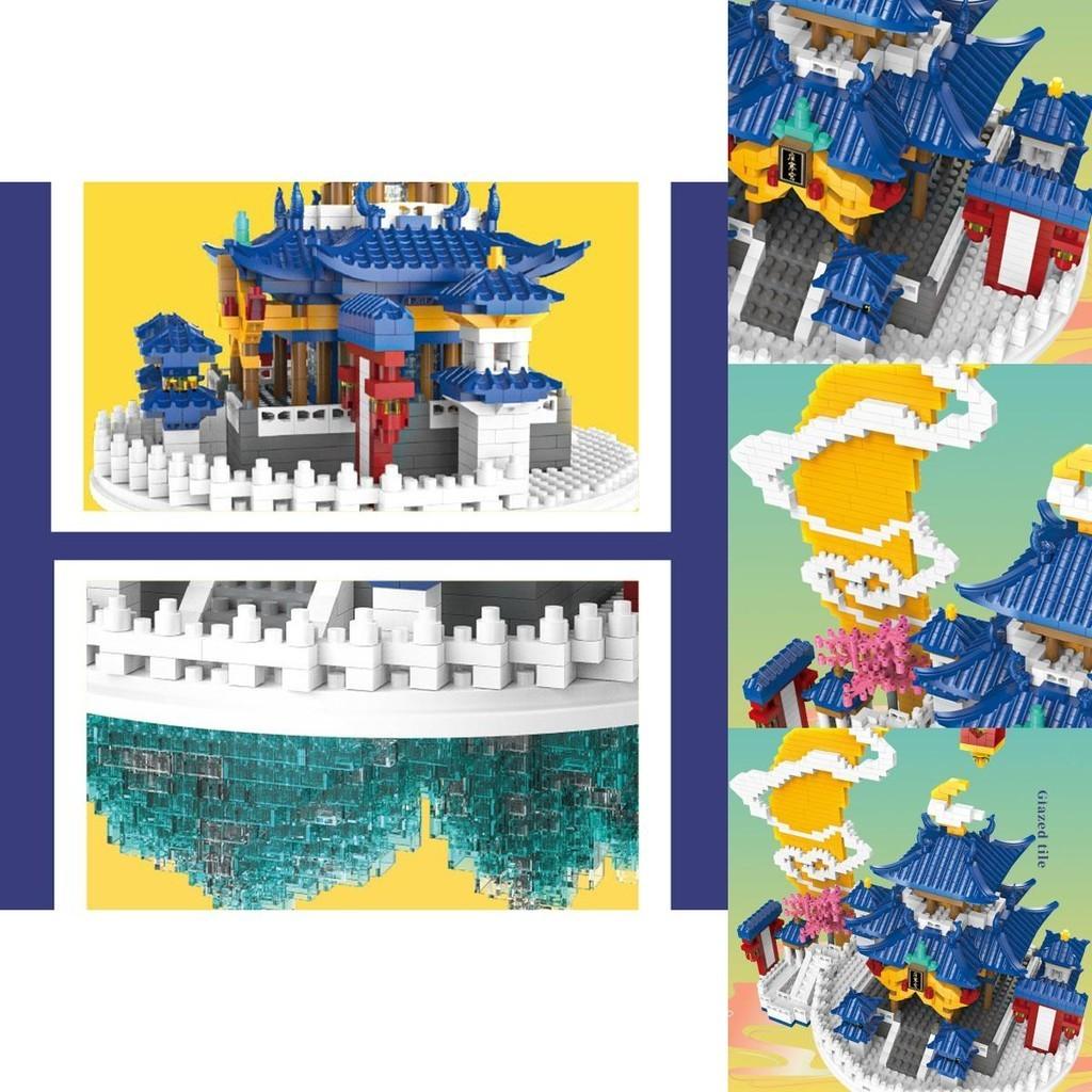 High-quality Abs Diamond Microgranule Building Blocks Compatible With Lego Traditional Chinese Style Castle Toy Wholesale