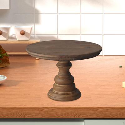 Wood Cake Stand Serving Plate Display for Baby Shower Wedding Table