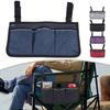 Polyester and Cotton Armrest Storage Bag for Camping Chairs and Wheelchairs