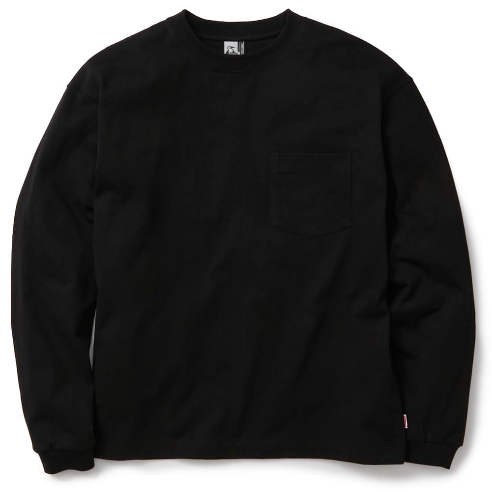 

Chums Тяжеловесная карманная футболка с длинным рукавом чёрный