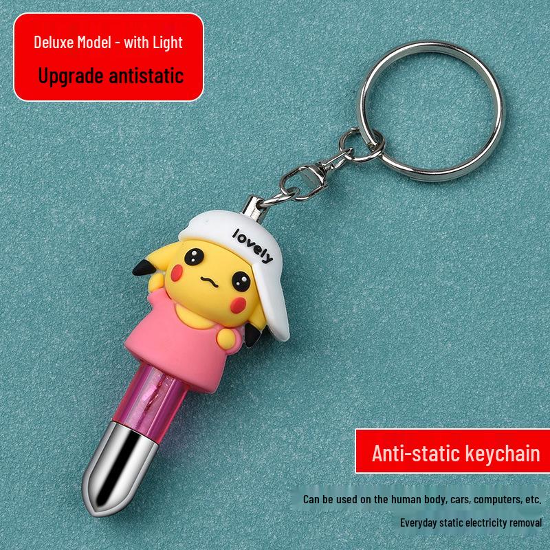 Anti-Static Cartoon Keychain - Static Eliminator for Cars