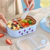Cartoon Stainless Steel Lunch Box 2 Compartment Meal Container Insulated Lunch Box Outdoors