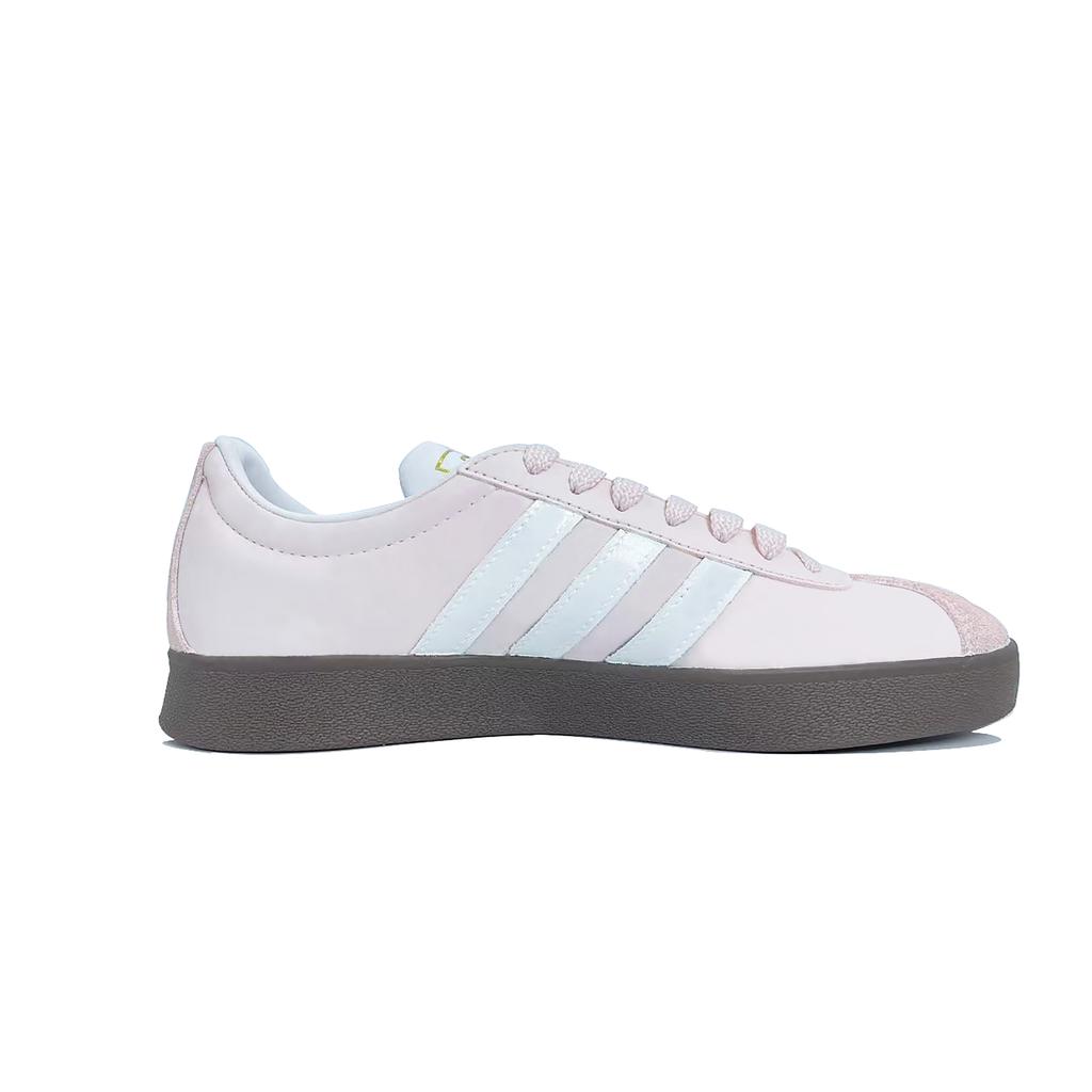 Adidas VL COURT 2.0 Fortune Of Lifetimes Coverage Quick Dry Lightweight Low top Skateboard Shoes Unisex Pink White ID6015(Team847-)