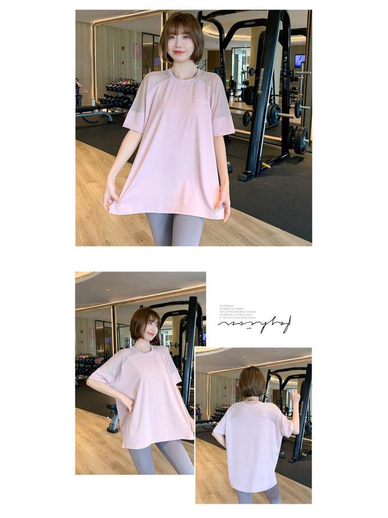 Women's Mesh Sport Top: Loose Fit, Quick-Dry Yoga and Running T-Shirt, Summer Thin Cardigan, Short Sleeve, Plus Size Fitness Apparel.