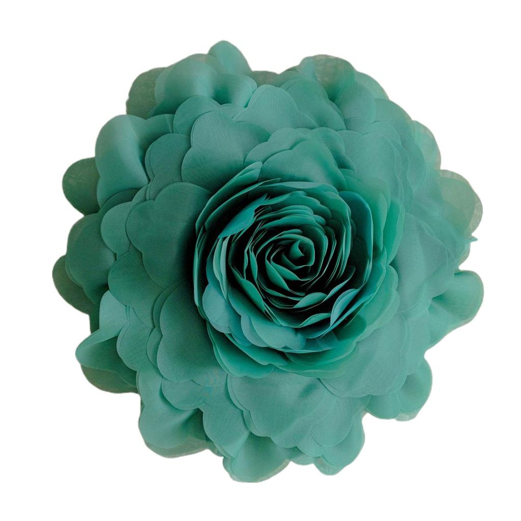 3D Rose Flower Decorative Cushions Pillows Case Handmade for Sofa Bed Living Room Bay Window Wedding Gift