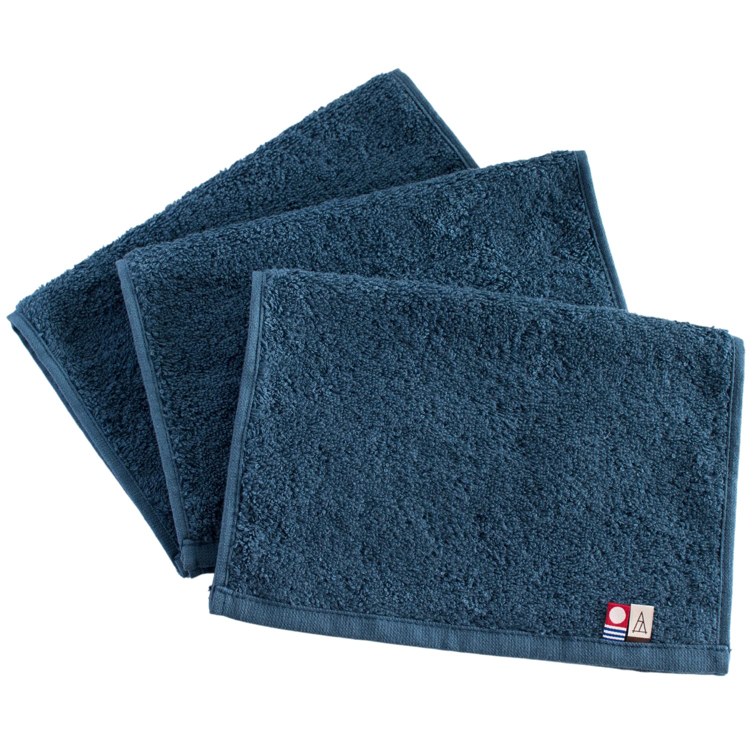 

Perfect Hand Towel Set of 3 Imabari Imabari Towel Made in Japan 23 x 32 Face Wipe Towel Towel Handkerchief [Tabarat] Men s (Navy)