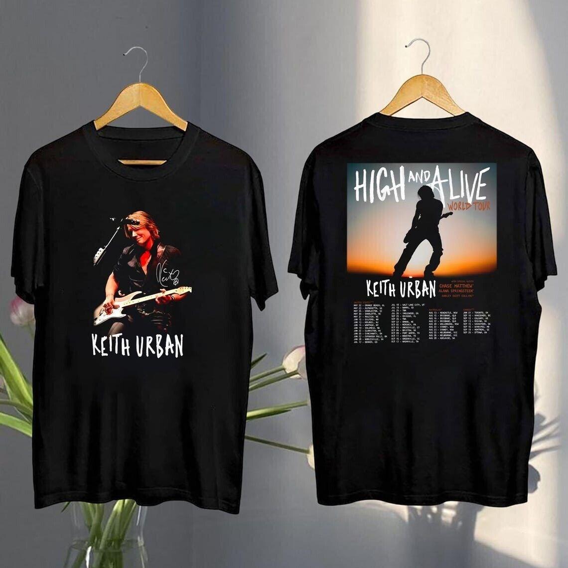 2025 Keith Urban High And Alive Tour Shirt Keith Urban 2025 Concert Fan Tee XL