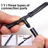 Windshield Wiper Washer Nozzle Hose With Connector Kit T Y I 3 Types Joint Windscreen Spray Jet Water Hose Fluid Tube Joiner