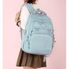 Zaini ultra-leggeri ad alta capacità per studentesse, zaini alla moda per studenti delle scuole medie e superiori, impermeabili in Oxford, tinta unita semplice, borsa da viaggio per libri