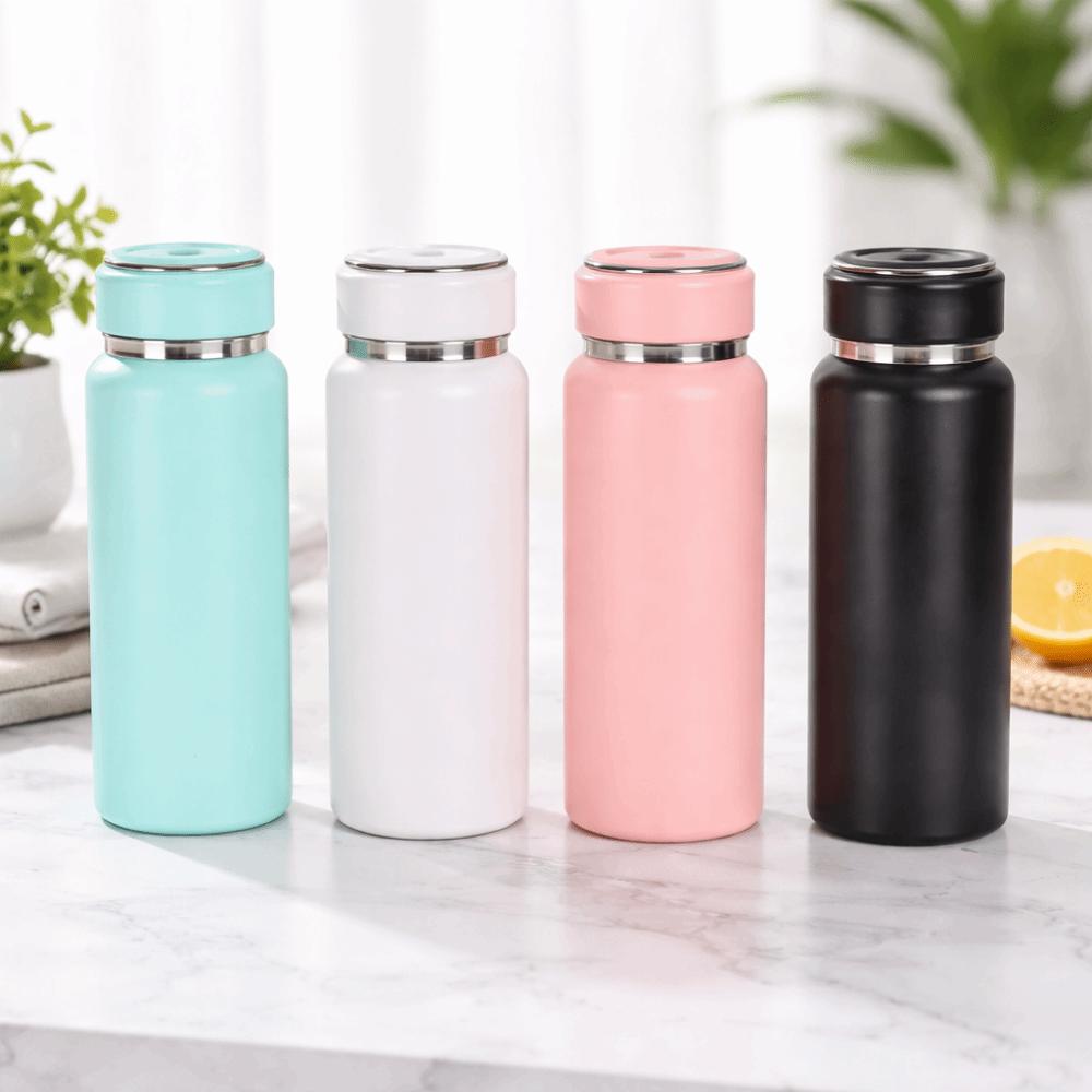 600ML Thermal Water Bottle Large Capacity Vacuum Flask Portable Insulated Water Bottle  Kitchenware