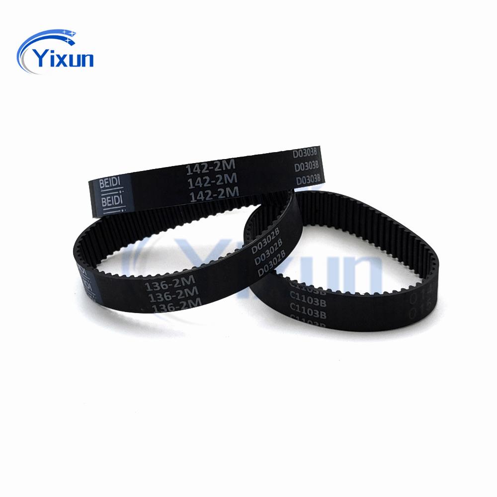 2M Closed Timing Belt Length 118 120 126 130 136 142 158 160 161 162 168mm Width 4/5/6/10mm 2M Rubber Vacuum Cleaner Drive Belt