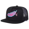 Unisex Colorful Feather Embroidery Hip-hop Net Hats Spring Summer Outdoor Adjustable Casual Baseball Caps Sunscreen Hats