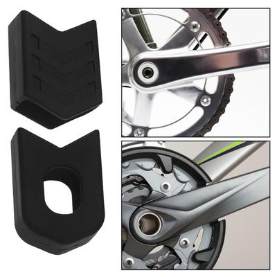 1 Pair Bicycle Crank Protector MTB Mountain Bike Crankset Caps Protector Anti-Scratch High Strength Bicycle Crank Arm Boots Protective Gear