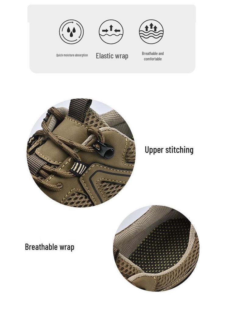 Men's Lightweight Mesh Outdoor Mountaineering & Casual Sports Shoes