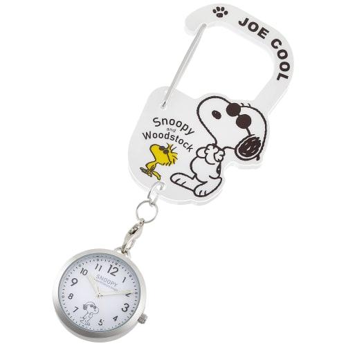 Fieldwork Snoopy Carabiner Watch, White, PNT022-1, Women's