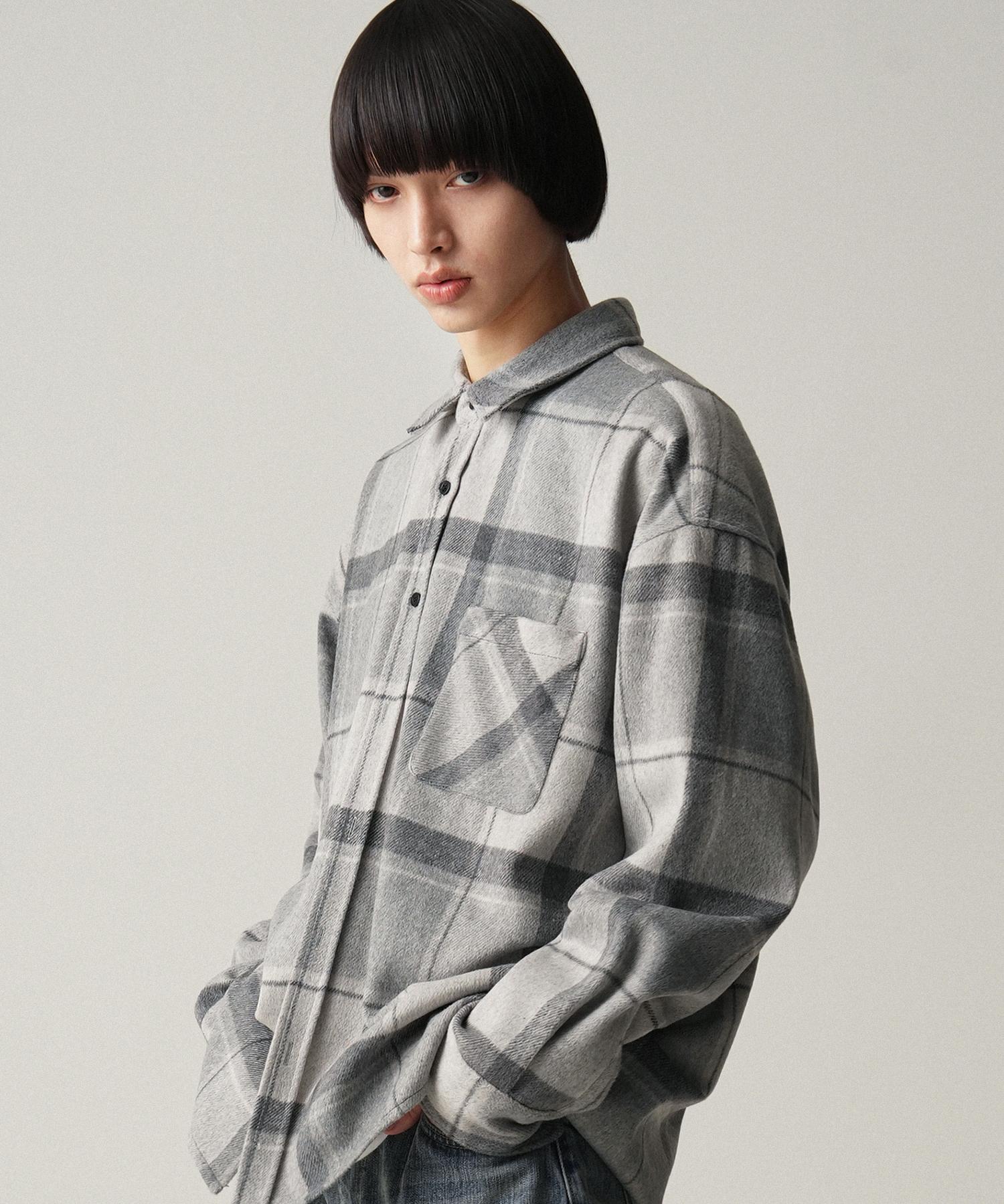 Urban Dress Jerry Check Shirt Gray Grey/M