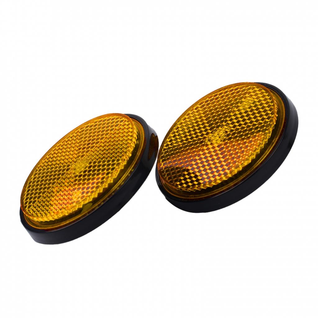High-Visibility Circular Reflector for Trucks and Trailers - Pack of 2