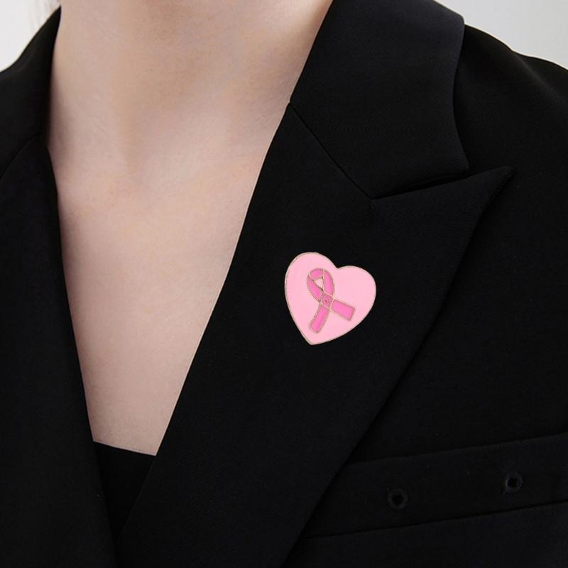 10 Stück Krebsbewusstseins-Schleifen-Anstecknadel Bewusstseins-Brosche Dekorative Metall-Reversnadeln für Kleidung Tasche Hut Kostümdekoration