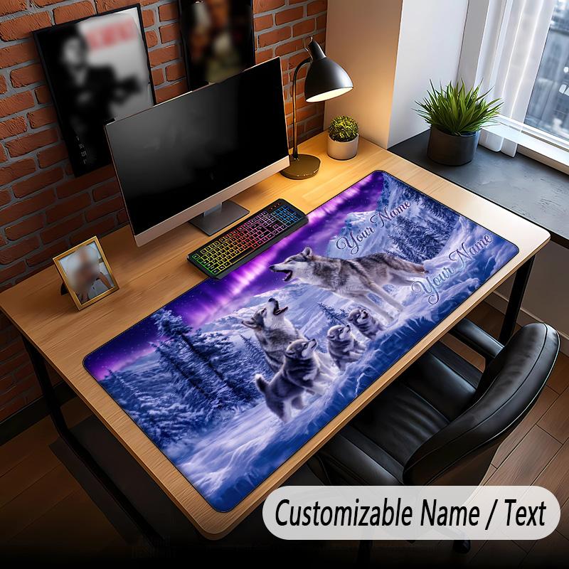 Music General Theme Custom Mouse Pad Personalized With Name Text Customized Desk Mat For Office Home Decor