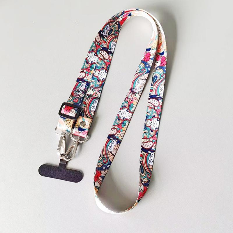 Universal Adjustable Mobile Phone Lanyard Crossbody Neck Strap Hanging Cord Anti Loss Rope With Gasket For All Phone Case Key
