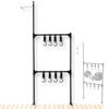OAKRAFT Lantern Stand, Lantern Hanger, Table Hanging Rack, Hanger Rack, Lantern Hook, 2-Tier Tabletop Hanger Rack, Clamp Type, Outdoor Camping