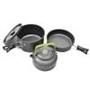 2021New Ultralight Camping Pot Frypan Kettle Cookware Utensils Outdoor Tableware Set Hiking Picnic  Tableware Pot Pan 2-3persons
