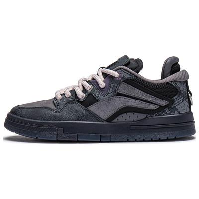 Pleasures X Li Ning Bequeme Vielseitige Langlebige Leichte Low-Top Sneaker Damen Sneaker Schwarz AECT066-1