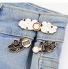 Geometry Gift Jeans Accessories Anti-Exposure Brooch Tightening Waistband Pin Women Brooch