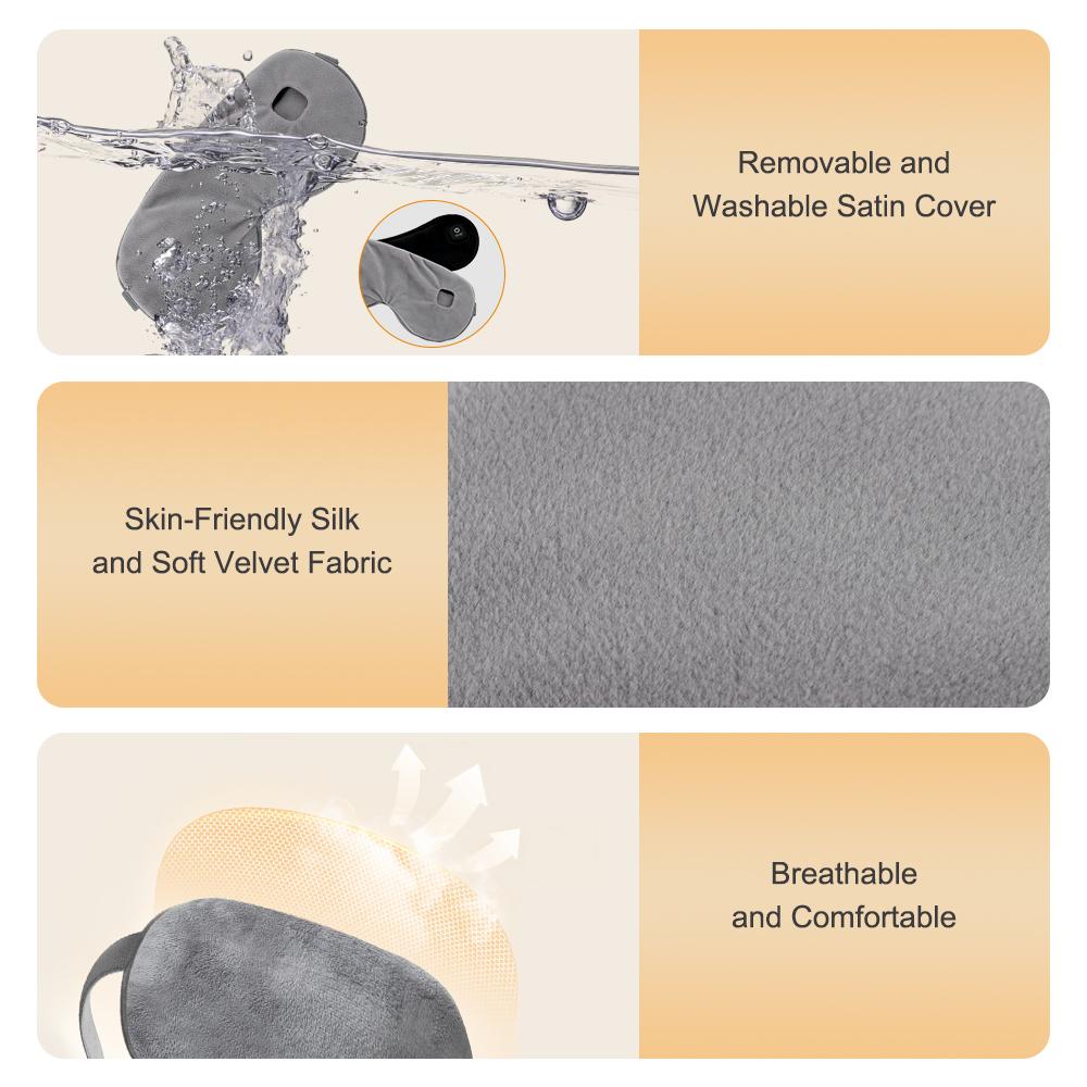 Antifaz Eléctrico Calentado Compresa Caliente Antifaz para Dormir Alivia la Tensión Ocular Ojo Seco Alivio de la Fatiga Antifaz para Dormir Cuidado de los Ojos