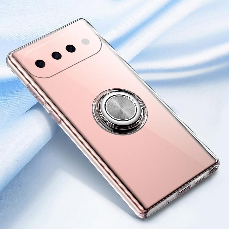 For Google Pixel 11 / Pro / Pro XL case Ring Holder Phone Case Ultra Thin Transparent Car Navigation Silicone Clear Cases