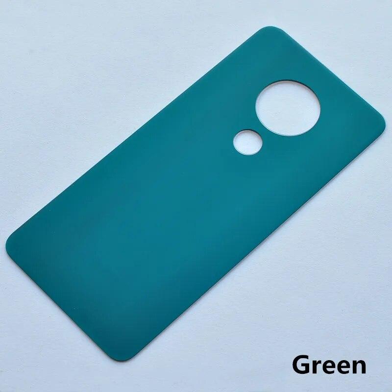 

Для Nokia 6,2 7,2 6,3 дюйма ремонт крышки аккумуляторного отсека задняя дверь телефона + клейкий логотип зелёный