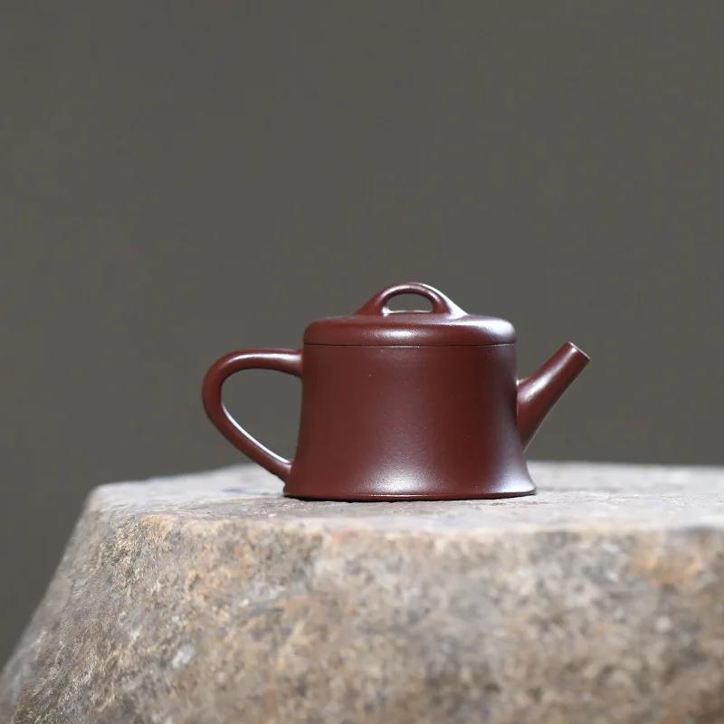 70ml Chinese Yixing Purple Clay Teapot Kettle Small Capacity Master Handmade Tea Pot Beauty Tea Infuser Raw Ore Zisha Tea Set