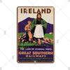 Landscape Ireland City Tin Sign Dublin Metal Signs Vintage Retro Metal Plate Decorative Plaque for Home Club Wall Decor Gift