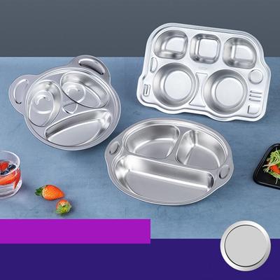 Food Tray Toddlers Placemat Baby Stainless Steel Plate Kid Feeding Mat Child Feeding Plate Bowl