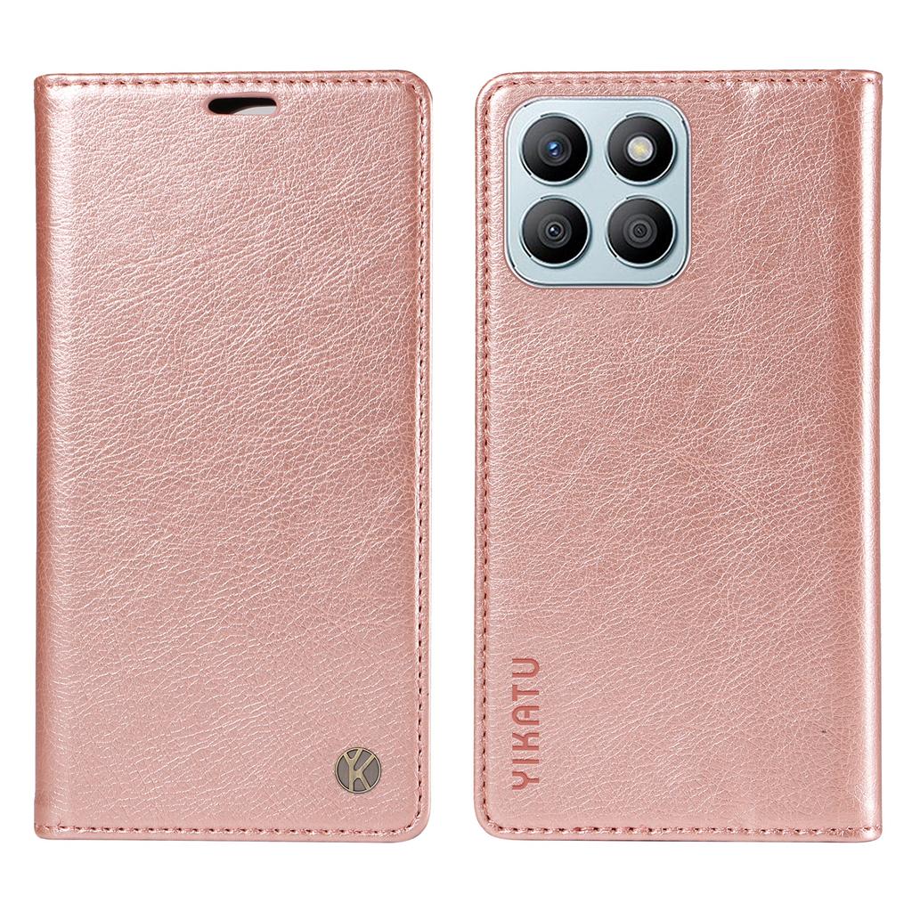 YIKATU YK-006 For Honor X8b 4G Magnetic Case Litchi Texture Stand Phone Cover