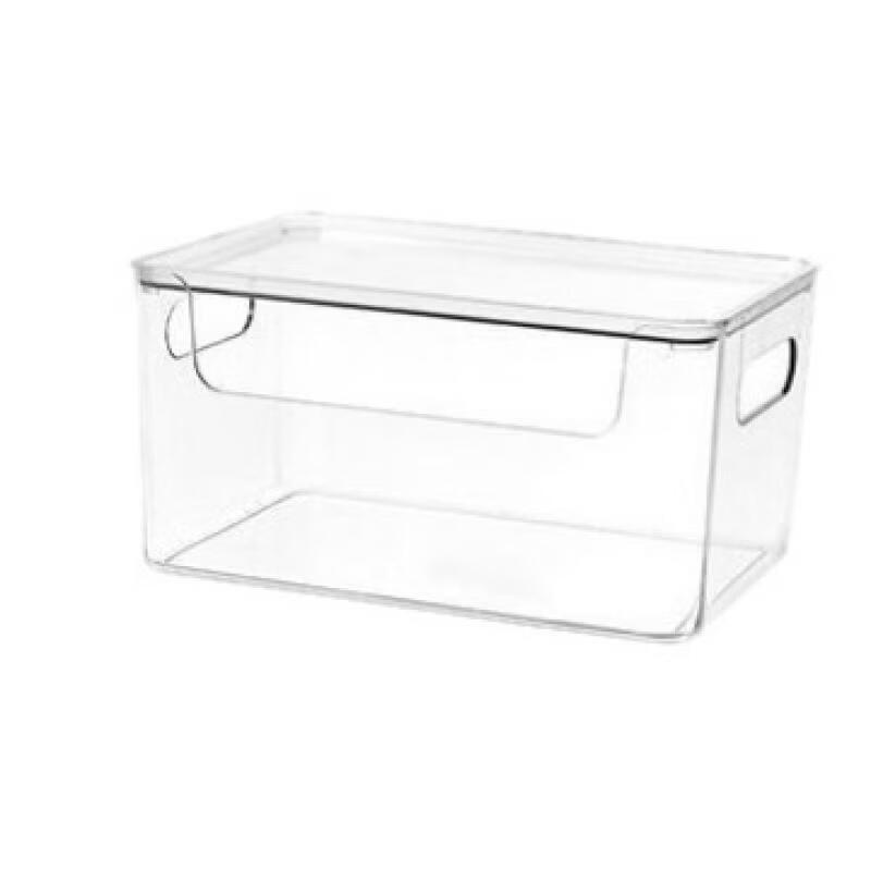 ZISIZ Extra Große Transparente Staubdichte Lebensmittelgeeignete Desktop-Aufbewahrungsbox mit Deckel
