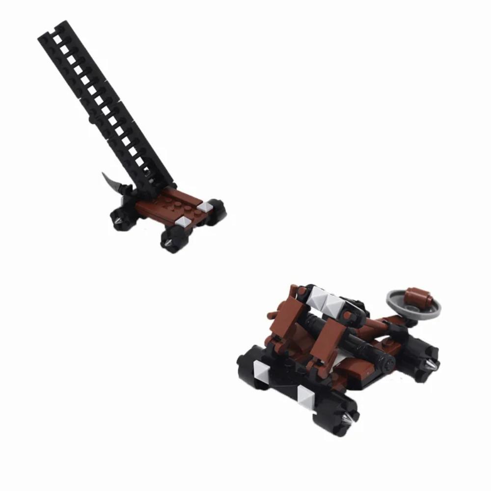 Medieval Castle Siege Weapons Building Blocks Siege Engine Cannon Car  Catapult Crossbow MOC Assembly Bricks Toys