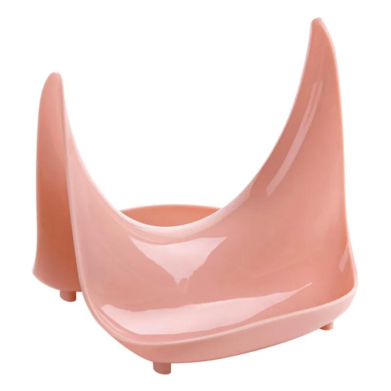 

Бытовая Подставка-держатель для ложки и крышки кастрюли, Полезная кухонная пластиковая стойка для хранения, Подставка-держатель для крышки кастрюли, Полка-стеллаж, Кухонные инструменты розовый