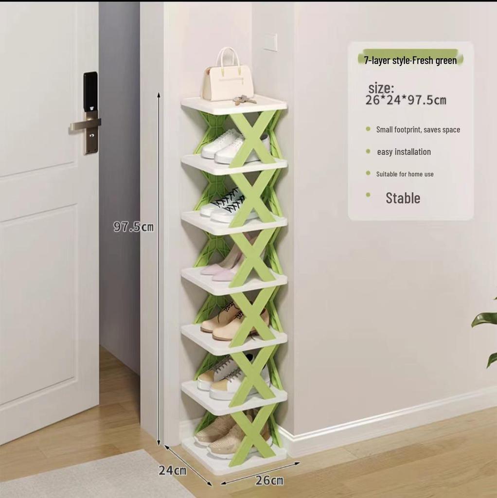 Space-Saving Dustproof Folding Shoe Rack for Narrow Entryways, Offices, or Dorms