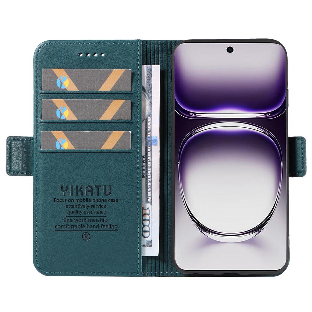 For Oppo Reno12 5G (Global) Case Magnetic Side Clasps Leather Wallet Phone Cover