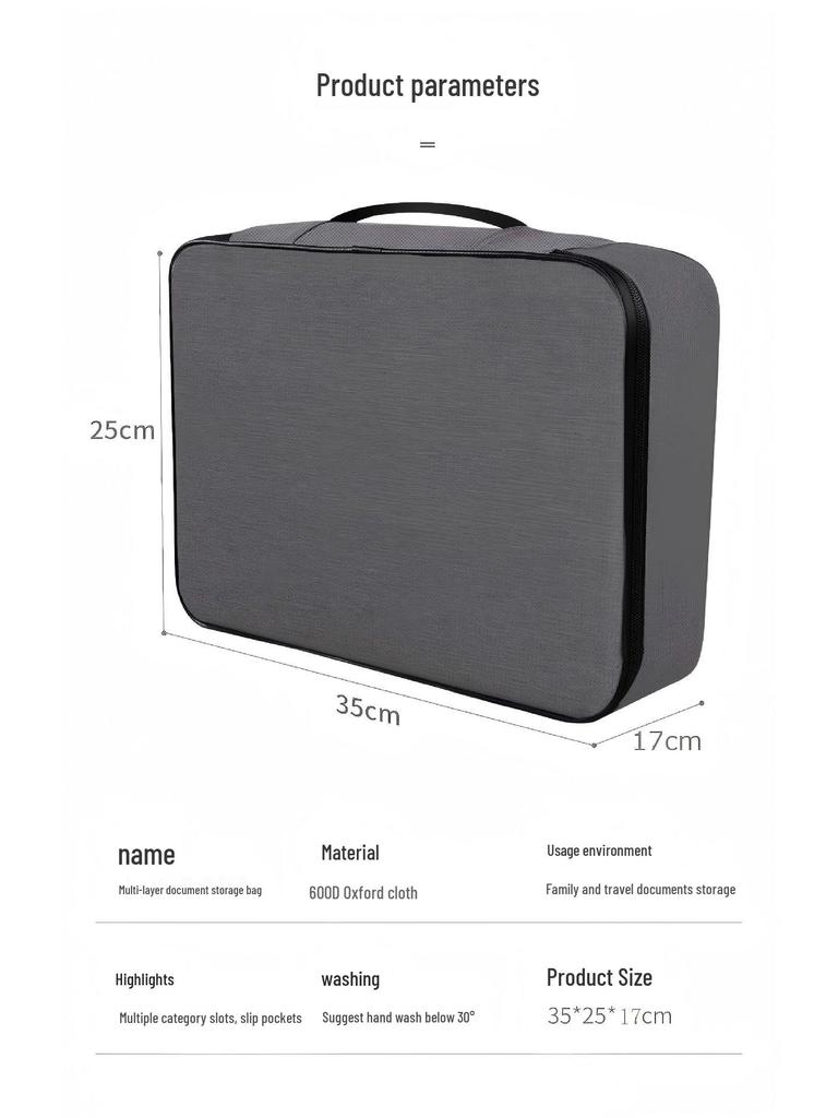 Travel Document Organizer with Combination Lock - Convenient and Secure Storage Wallet