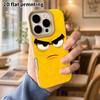 Phone Case: Lambskin 2D Flat Samsung Galaxy A34 A35 M05 M06 S20 S22 S21 FE Plus 5G Protective Case, Yellow Angry, Christmas and Halloween Gift